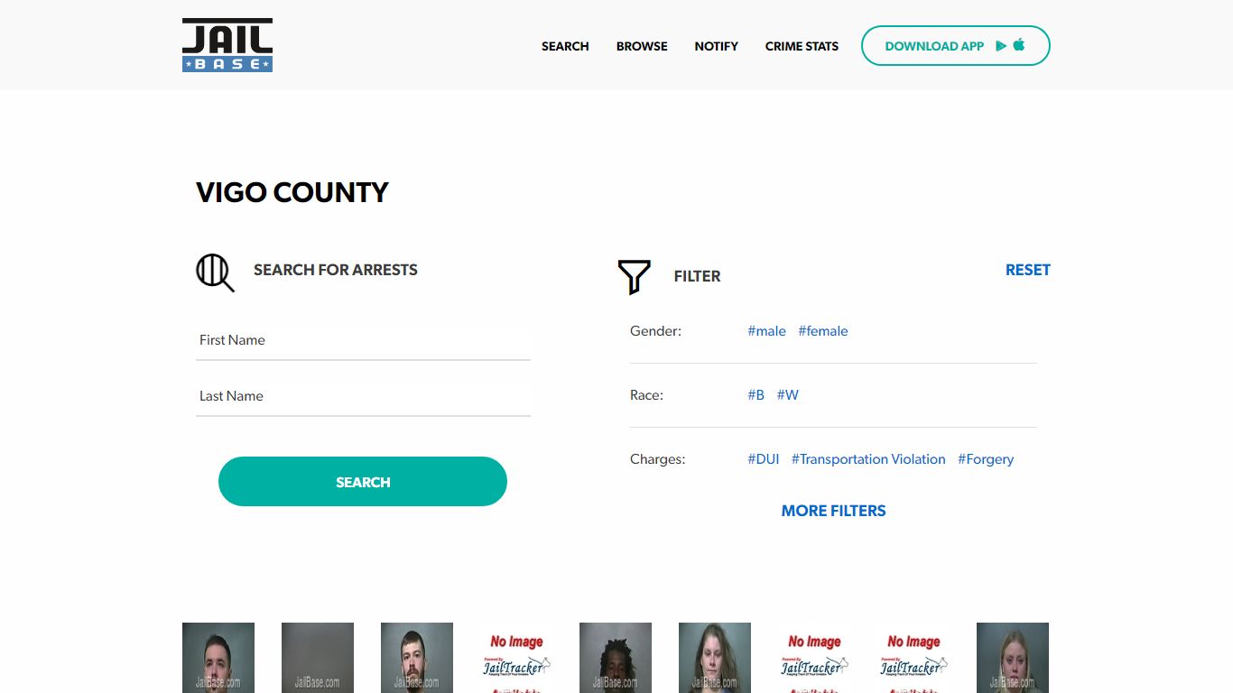 Vigo County Jail Inmate Search and Mugshots | JailBase